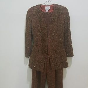 Vintage Embroidered Pantsuit